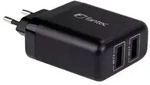 FANTEC SC-A224 - Netzteil - 24 Watt - 4.8 A - QC - 2 Ausgabeanschlussstellen...