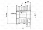 Valeo 588016 Generatorfreilauf