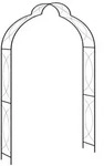 vidaXL Rosenbogen Schwarz 150 x 34 x 240 cm Eisen