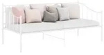 vidaXL Schlafsofa Bettgestell Wei&szlig; Metall 90x200 cm