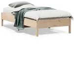 vidaXL Massivholzbett ohne Matratze 75x190 cm Kiefernholz