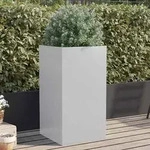 vidaXL Pflanzk&uuml;bel Silbern 42x38x75 cm Verzinkter Stahl