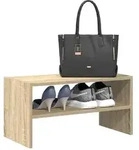 vidaXL Schuhregal Stapelbar Sonoma-Eiche 60x30x30,5 cm