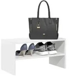 vidaXL Schuhregal Stapelbar Wei&szlig; 60x30x30,5 cm