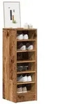 vidaXL Schuhschrank Altholz-Optik 32x35x92 cm Holzwerkstoff