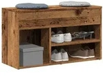vidaXL Schuhbank Altholz-Optik 80x30x45 cm Holzwerkstoff