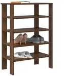 vidaXL Schuhregal Braun Eichen-Optik 61x32x87,5 cm Holzwerkstoff