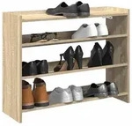 vidaXL Schuhregal Sonoma-Eiche 80x25x62 cm Holzwerkstoff