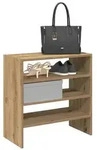 vidaXL Schuhregale 2 Stk. Stapelbar Artisan-Eiche 60x30x30,5 cm