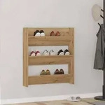 vidaXL Wand-Schuhregal Artisan-Eiche 80x18x90 cm Holzwerkstoff
