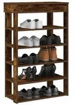 vidaXL Schuhregal R&auml;uchereiche 60x30x98 cm Holzwerkstoff