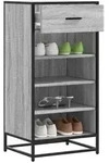 vidaXL Schuhregal Grau Sonoma 48x38x97,5 cm Holzwerkstoff