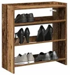vidaXL Schuhregal Altholz-Optik 60x25x62 cm Holzwerkstoff