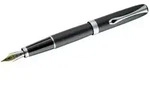 F&uuml;llhalter Excellence A2 lapis schwarz matt chrom 14 kt EF