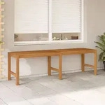 vidaXL Gartenbank 150 cm Massivholz Teak