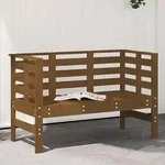 vidaXL Gartenbank Honigbraun 111,5x53x71 cm Massivholz Kiefer