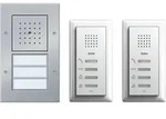 GIRA T&uuml;rsprechanlage Kabelgebunden Komplett-Set 2 Familienhaus Aluminium