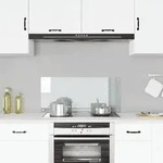 vidaXL K&uuml;chenr&uuml;ckwand Transparent 90&times;40 cm Hartglas