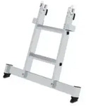 Stufen-Glasreinigerleiter Unterteil mit nivello&reg;-Traverse 2 Stufen