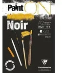 Clairefontaine Block A2, kopfseitig geleimt, 20 Blatt, 250g, schwarz - 975171C
