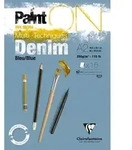 Clairefontaine Denim, Block A2, kopfseitig geleimt, 15 Blatt denimblau 975703C