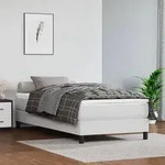 vidaXL Taschenfederkernmatratze Wei&szlig; 100x200x20 cm Kunstleder
