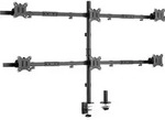 "INLINE - Tischhalterung f&uuml;r 6x LCD-/LED-Display bis 81cm 32"" max. 7kg"