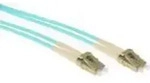 ACT 15 meter multimode 50/125 OM3 duplex armored fiber patch cable with LC connectors