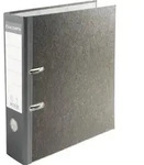 Exacompta 20x Ordner Wolkenmarmor 2Ring 80mm R&uuml;cken farbig A4 grau 53709E