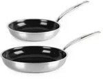 GreenPan Premiere, Rund, Allzweckpfanne, Silber, Edelstahl, 220 &deg;C, Edelstahl