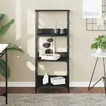 vidaXL B&uuml;cherregal Schwarz 50x33x117,5 cm Holzwerkstoff