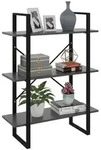 vidaXL B&uuml;cherregal Grau 80x30x105 cm Holzwerkstoff