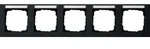 Gira Abdeckrahmen 5f. sw 109509