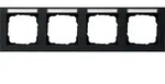 Gira Abdeckrahmen 4f. sw 109409