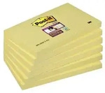 3M - Post-It 655-6SSCY, Rechteck, Gelb, 76 mm, 127 mm, 90 Bl&auml;tter