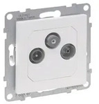 Legrand 765167 SEANO Einzeldose TV-R-SAT f.HD-TV in der Farbausf&uuml;hrung Ultrawei&szlig;