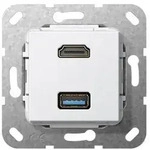Gira UP Tragring HDMI und USB A 567803