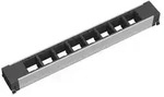 Bachmann 909.001 Steckdosenleiste Schwarz, Aluminium 1 St.