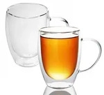 Intirilife 2x Doppelwandiges Thermo Glas Set in 300 - 400ml &ndash; Thermoglas
