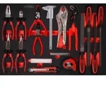KS TOOLS Zangen- / und Feilen-Satz in Schaumstoffeinlage, 28-tlg