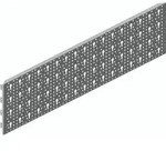 ELEMENT SYSTEM Stahl-Lochplatte Material STA wei&szlig; L.800mm B.200mm - 11400-00004
