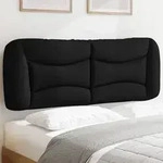 "vidaXL Kopfteil-Kissen "Hvar" Schwarz 120 cm Stoff"