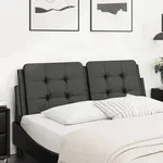 "vidaXL Kopfteil-Kissen "Zadar" Schwarz 140 cm Kunstleder"