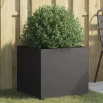 vidaXL Pflanzk&uuml;bel Schwarz 49x47x46 cm Stahl