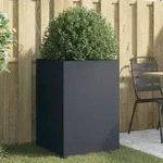 vidaXL Pflanzk&uuml;bel Anthrazit 52x48x75 cm Stahl
