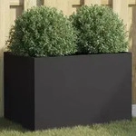vidaXL Pflanzk&uuml;bel Schwarz 62x40x39 cm Stahl