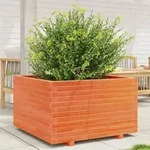 vidaXL Pflanzk&uuml;bel Wachsbraun 80x80x49,5 cm Massivholz Kiefer