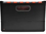Exacompta 4x F&auml;chermappe dehnbar 24 F&auml;cher Exadesk Exactive A4 Schwarz 58934E