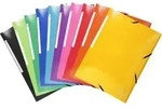 Exacompta 25x Sammelmappe +3 Klappen Gummizug MAXI Karton A4 sortiert 55929E