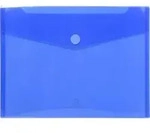 Exacompta 10x Packung 5 Prospekttaschen aus PP, A4 - Blau - 56422E
